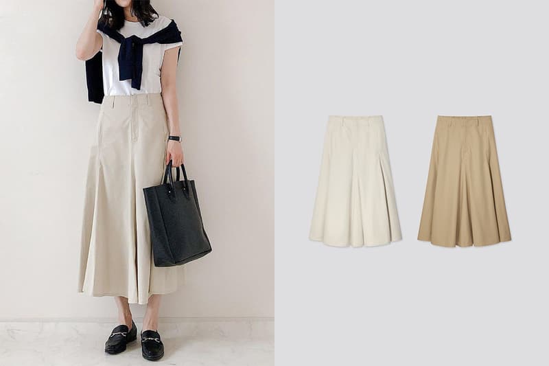 uniqlo-u-cotton-twill-flared-skirt