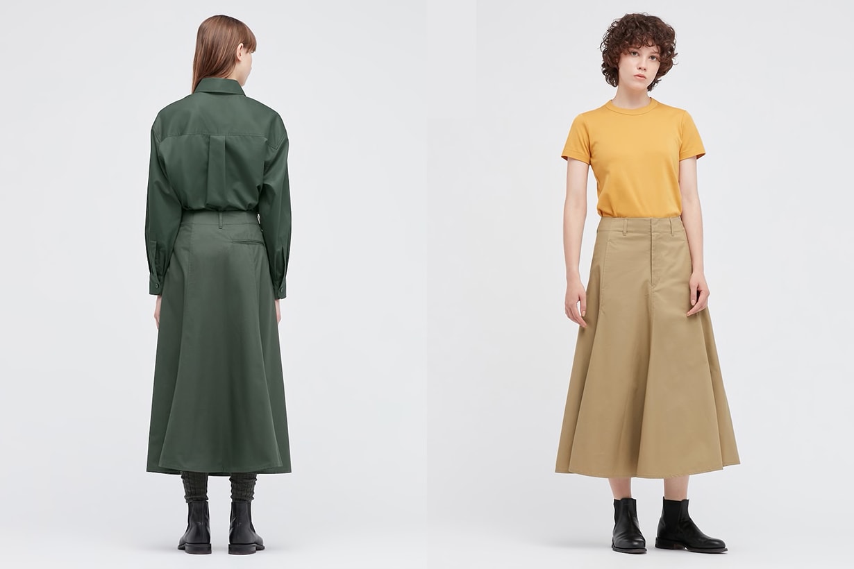 uniqlo-u-cotton-twill-flared-skirt