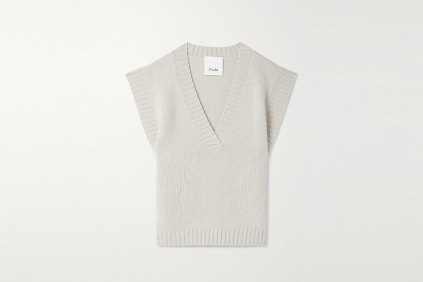 2021 Fall Outfit Idea knit Vest wool tank