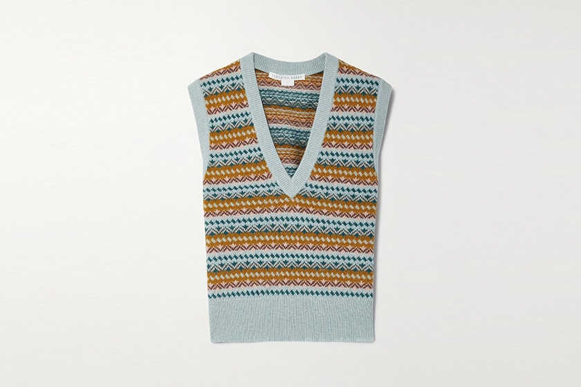 2021 Fall Outfit Idea knit Vest wool tank