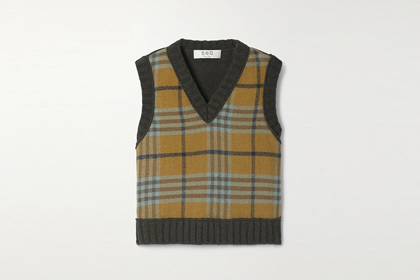 2021 Fall Outfit Idea knit Vest wool tank