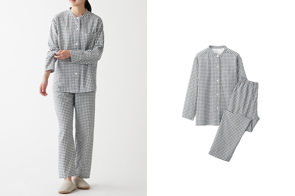 MUJI New Price homewear Organic Cotton Side Seamless Pajamas