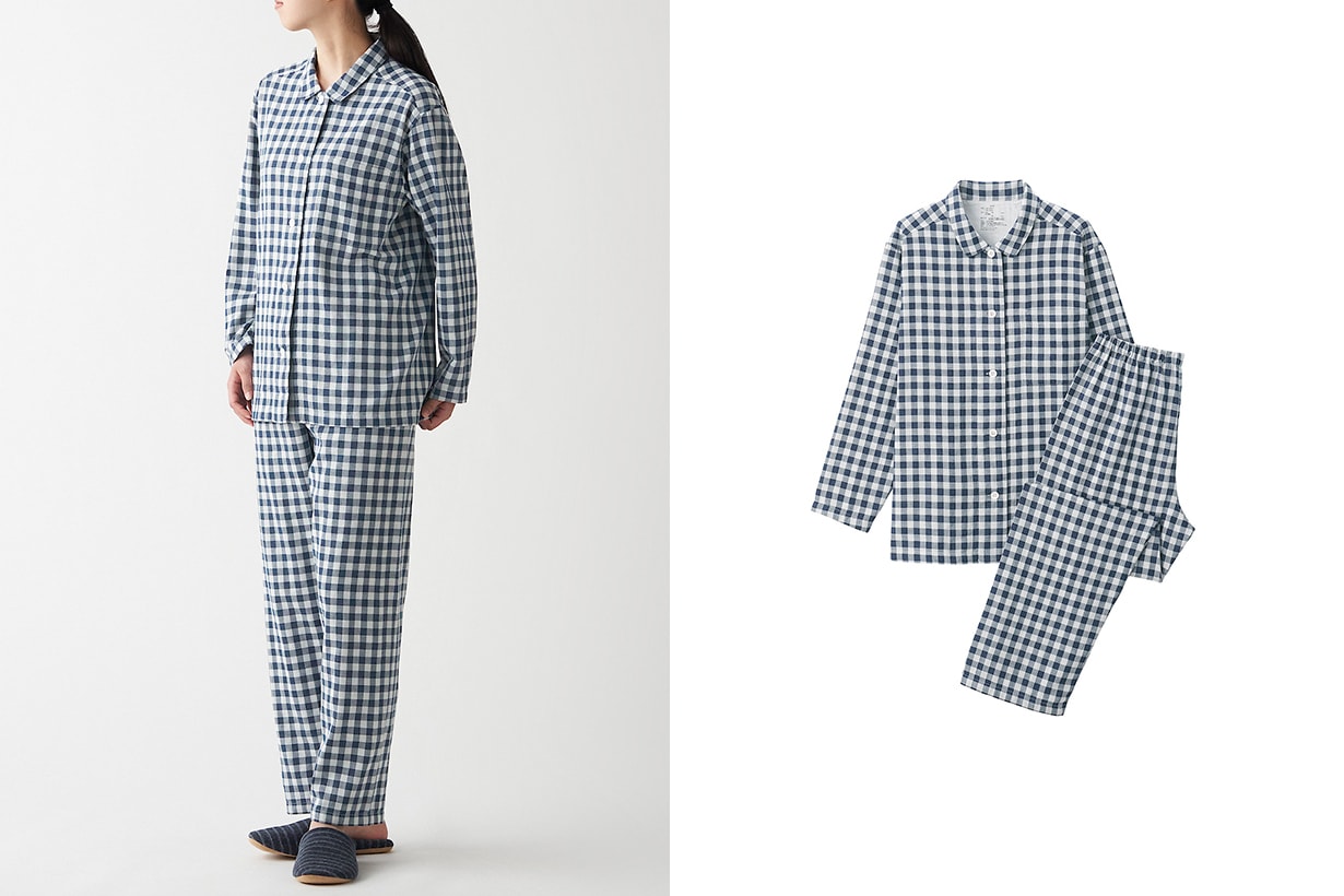 MUJI New Price homewear Organic Cotton Side Seamless Pajamas