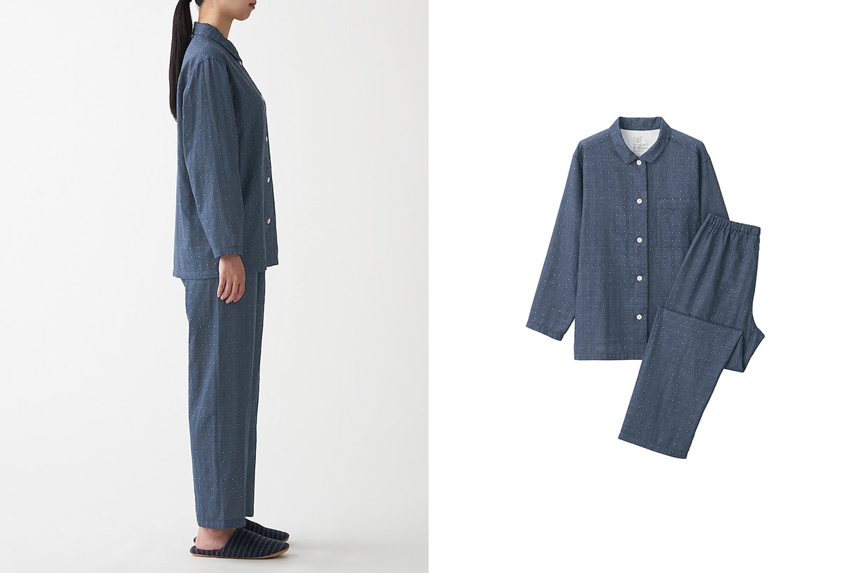 MUJI New Price homewear Organic Cotton Side Seamless Pajamas