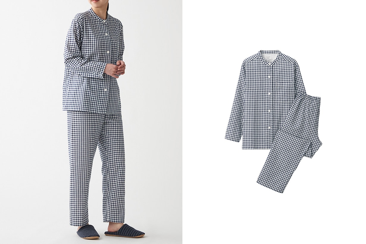 MUJI New Price homewear Organic Cotton Side Seamless Pajamas