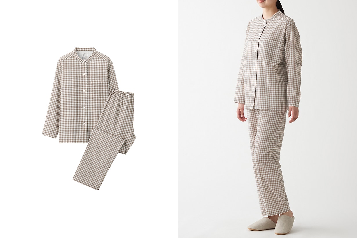 MUJI New Price homewear Organic Cotton Side Seamless Pajamas