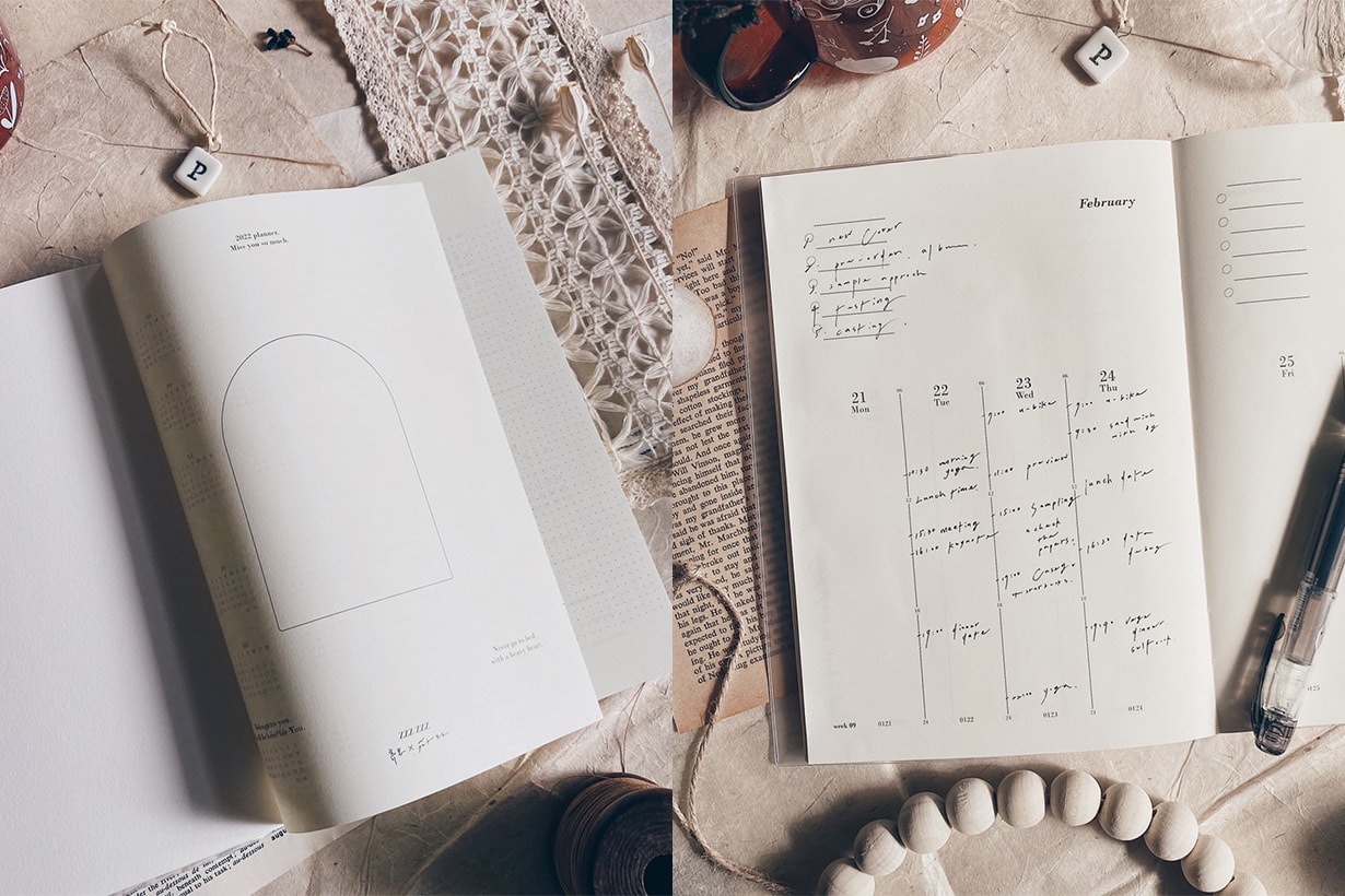 Pinkoi 2022 diary planner notebook Bullet Journal