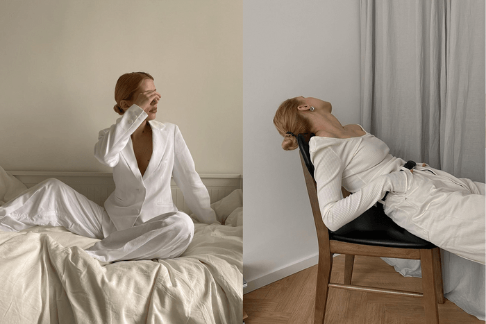 有一種堅持是,秋冬依然要穿一抹奶油白!5 款清新優雅的 all white 造型