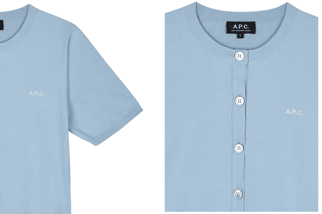 A.P.C.-blue-Elitte-Cardigan-brings-storm-in-Korea-02