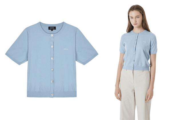 A.P.C.-blue-Elitte-Cardigan-brings-storm-in-Korea-04