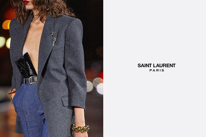 PFW：Saint Laurent 夾在褲頭的手拿包，率性不羈解放女性的桎梏！