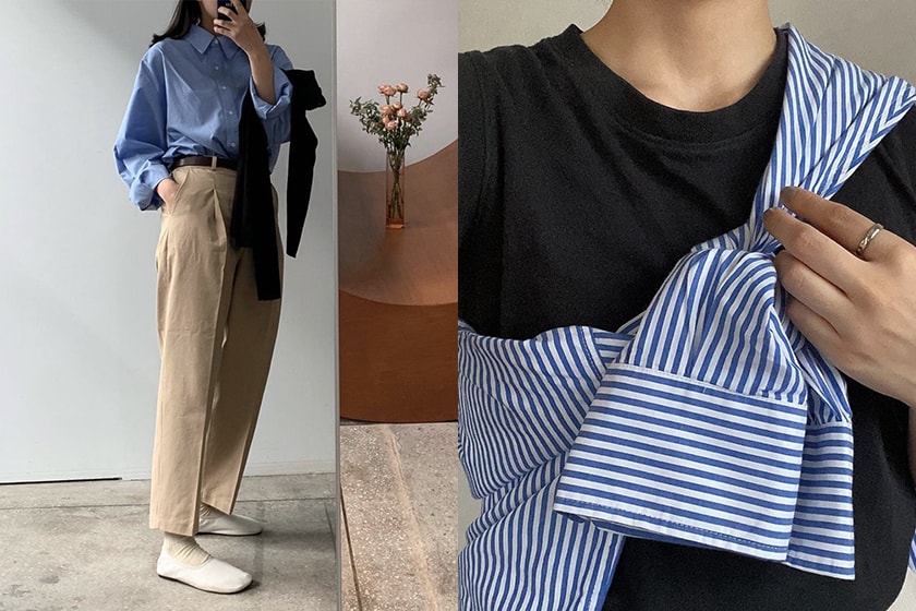 Japanese girl shirts outfit instagram 2021fw
