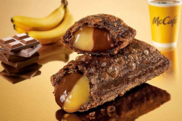 mcdonald's taiwan banana chocolate pie limited flavor