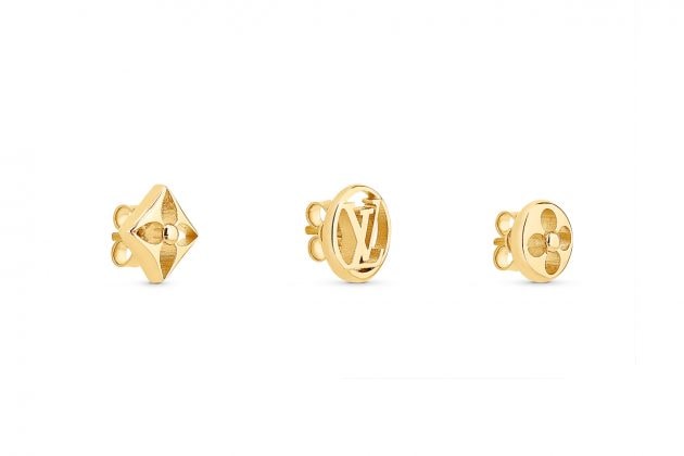 louis Vuitton monogram earrings simple crazy in lock classic