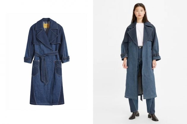 levi's red fw jeans trench coat 2021 where buy taiwan hk