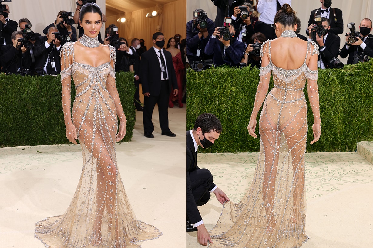 Kendall Jenner Givenchy dress 2021 Met Gala Audrey Hepburn