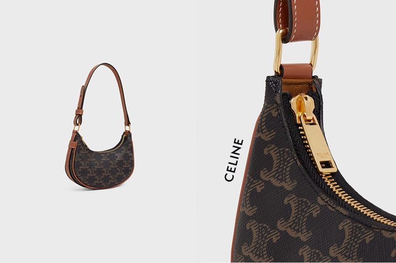 celine mini ava in triomphe canvas handbags 2021