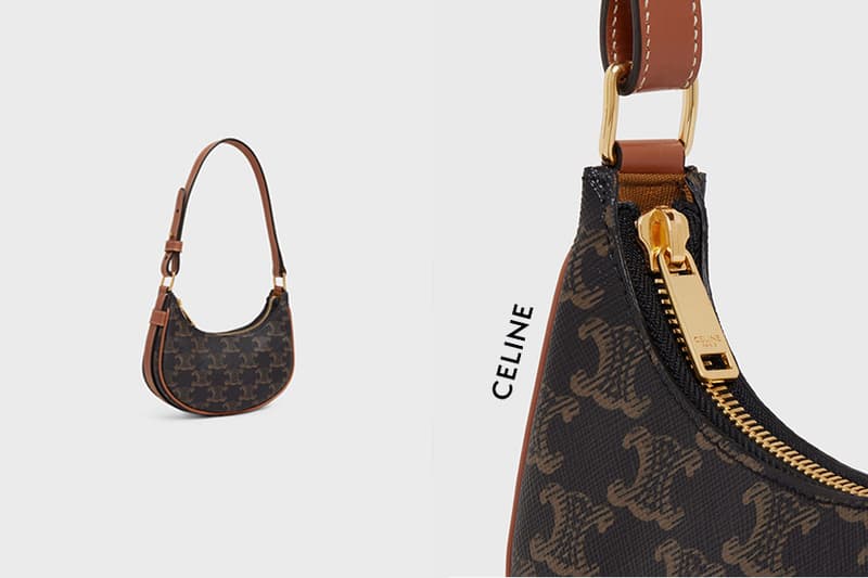 celine mini ava in triomphe canvas handbags 2021