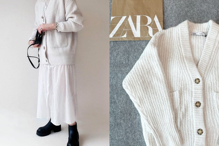 入秋換季,日本女生第一件放進 ZARA 購物車:口袋開襟針織外套!