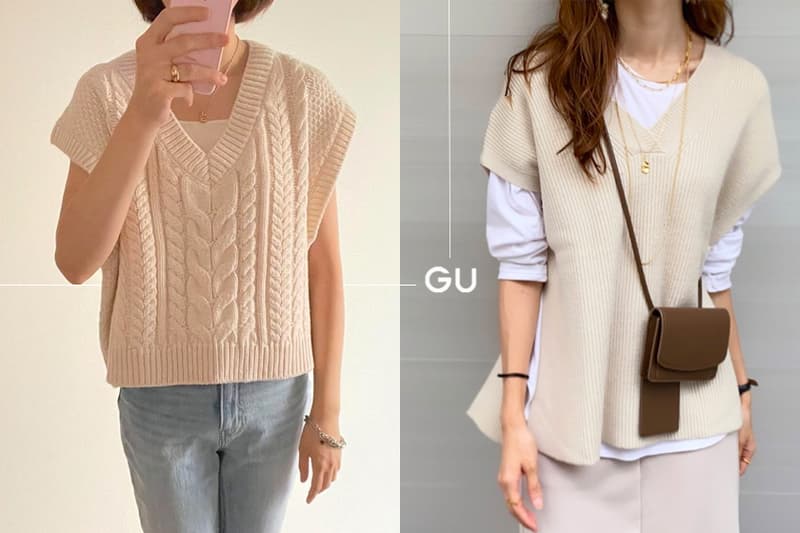 Gu Knitted vest 2021fw