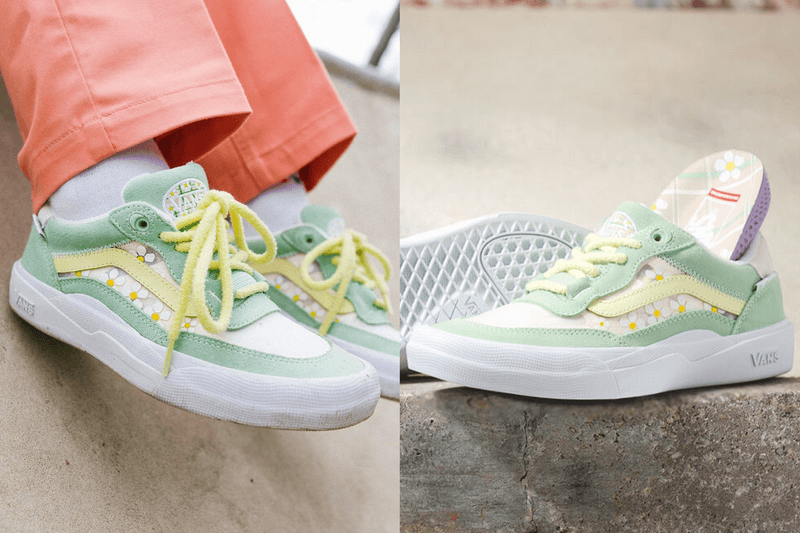 一朵朵小雛菊綻放！Vans 與 Brighton Zeuner 聯乘的這雙薄荷綠球鞋有點可愛