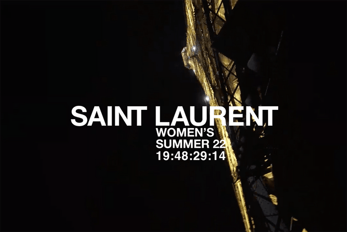 PFW:各位時裝迷,今晚一起看 SAINT LAURENT 2022 春夏時裝秀!