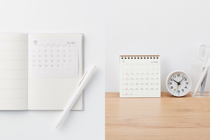 用極簡筆記開啟新的一年：MUJI 年曆、手帳本開賣，為 2022 的美好日常準備！