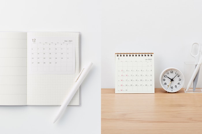 用極簡筆記開啟新的一年:MUJI 年曆、手帳本開賣,為 2022 的美好日常準備!