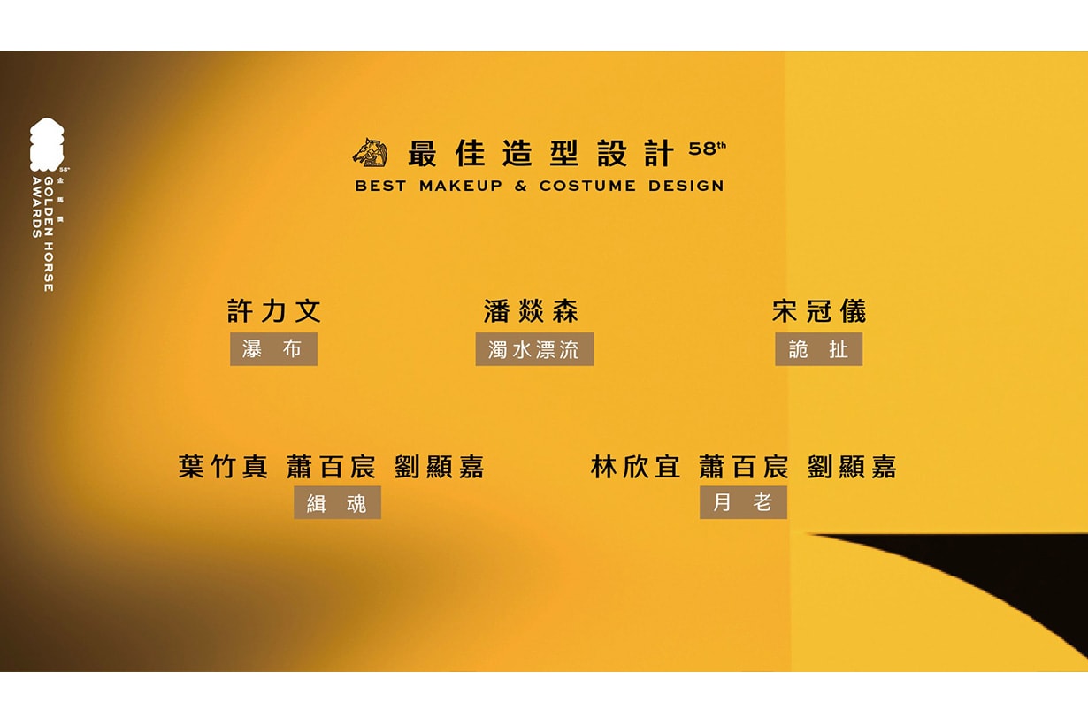 2021 golden horse awards 58th nominations announced