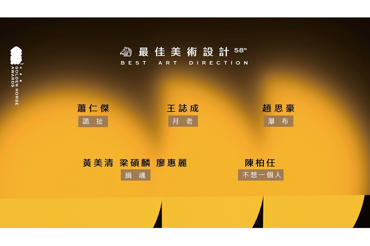2021 golden horse awards 58th nominations announced