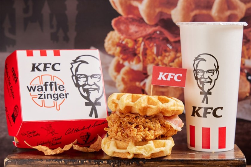 KFC waffle zinger burger Taiwan