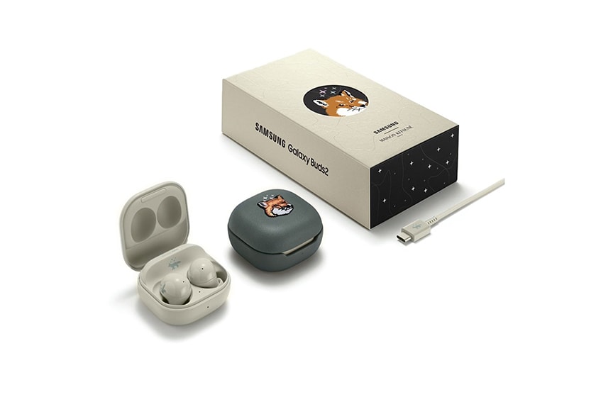 Samsung x Maison Kitsune Galaxy Watch 4 Galaxy Buds 2