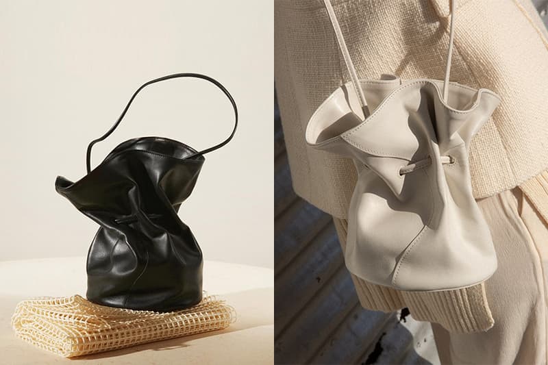 Little Liffner Black Mini Vase Bucket Bag