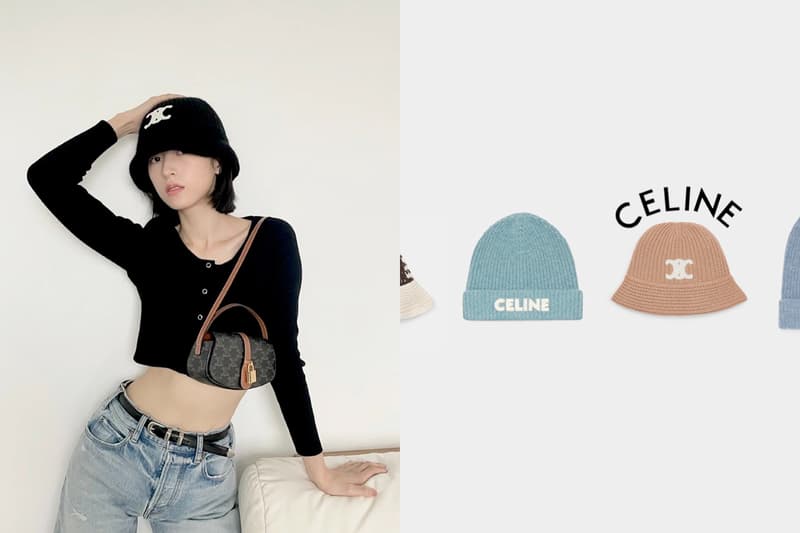 celine beanie bucket hat wool cashmere 2021 fw