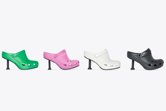 balenciaga crocs 2022 resort realease mule madame boots all