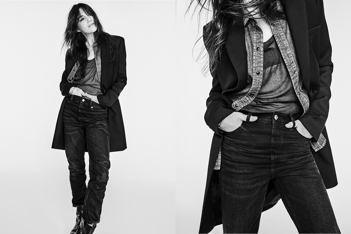 ZARA x Charlotte Gainsbourg Collaboration 2021 denim jeans collection