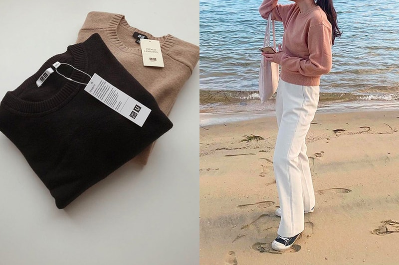 uniqlo u super lamb wool short knit sweater 2021fw