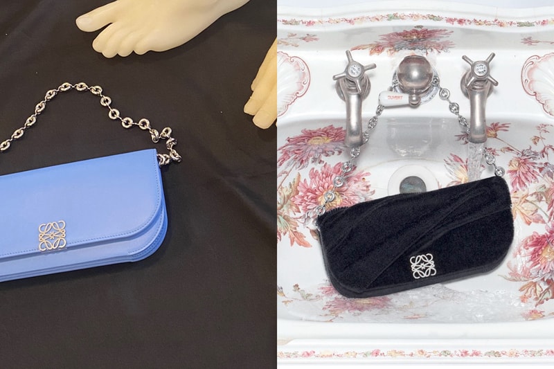 loewe goya handbag new rectangle size chain