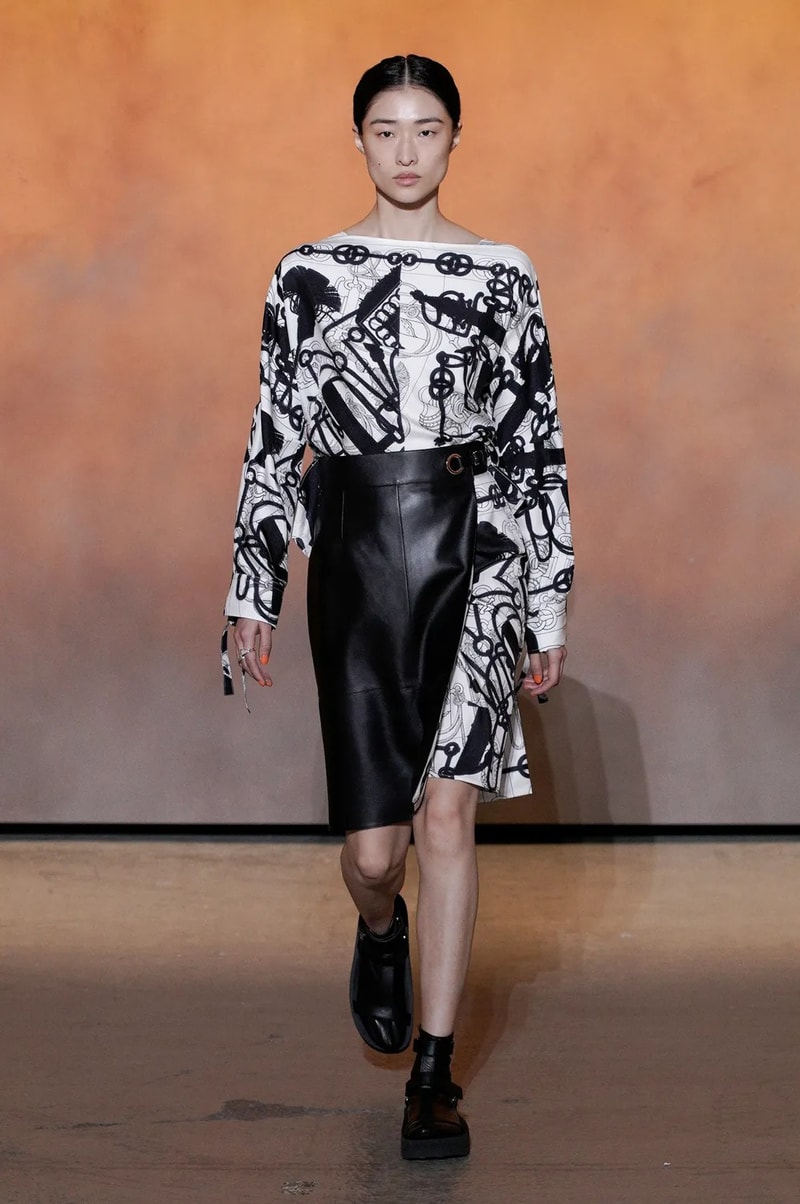 hermes 2022 ss pfw paris runway looks every
