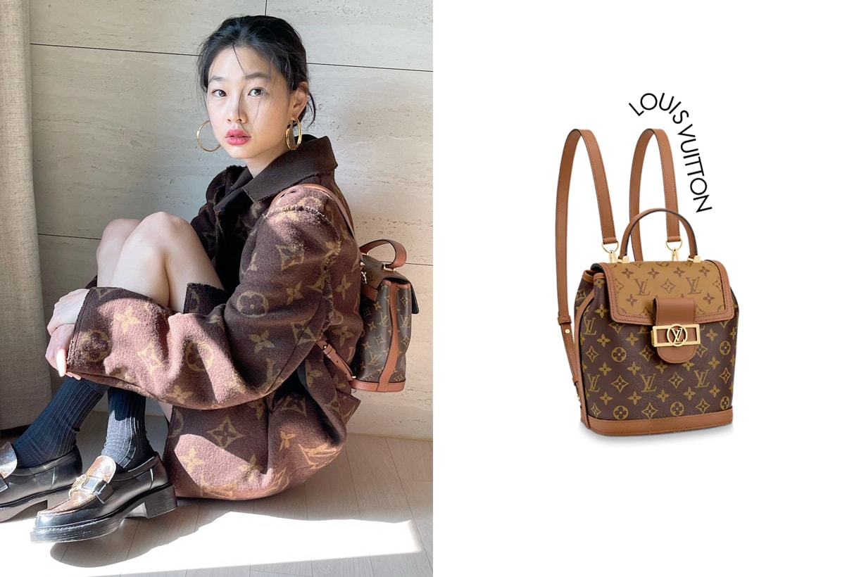 Ho Yeon Jung Louis vuitton dauphine backpack items where buy