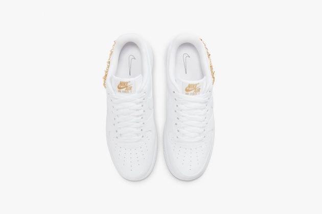 nike air force 1 lx lucky charm chain sneakers new white