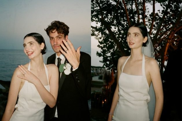 meadow walker givenchy wedding dress matthew m williams simple classic