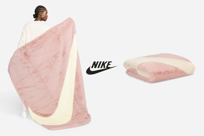 nike faux fur blanket swoosh fleece where buy taiwan