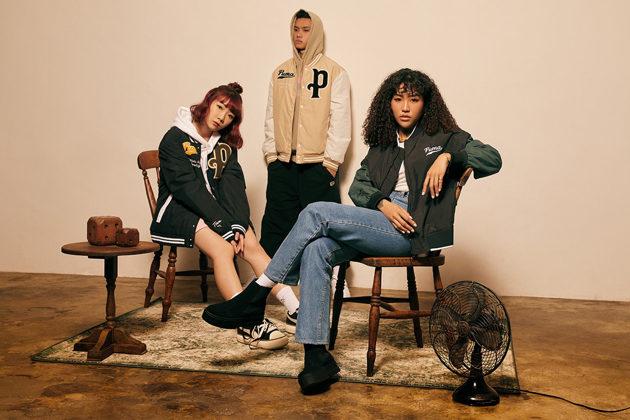 puma fw2021-sweater bomber jacket track pants sneakers