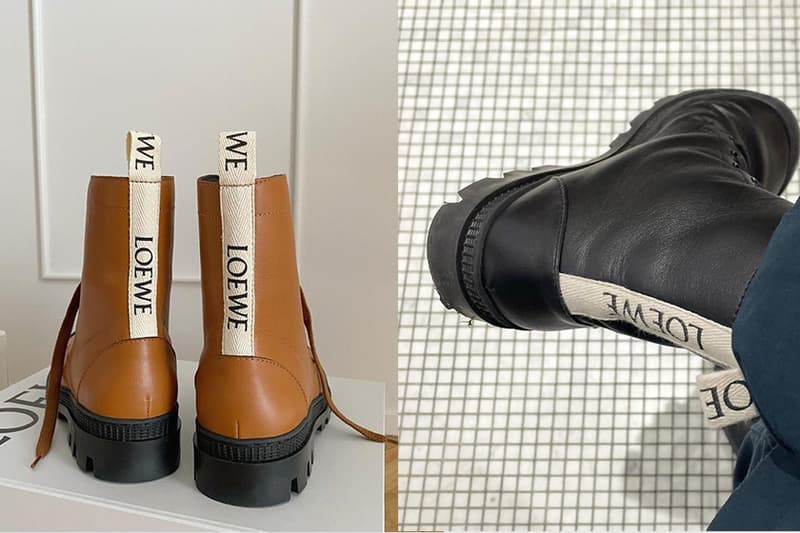 Loewe Combat boot 2021fw shoes