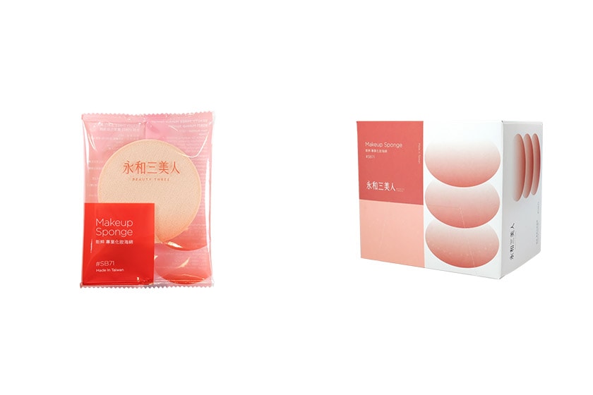 MIT BEAUTY THREE Makeup Sponge Taiwanese Brand