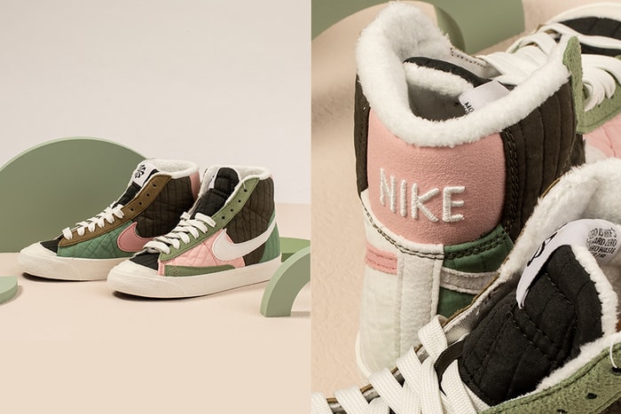 抹茶草莓奶霜色＋可愛刷毛：最適合秋冬的 Nike Blazer Mid 已經登場！