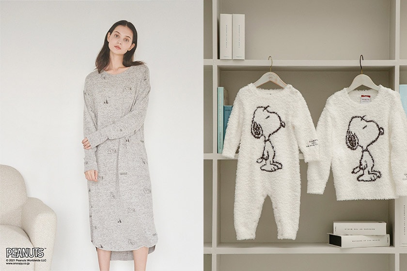 gelato pique x Snoopy homewear 2021 Winter Collaboration