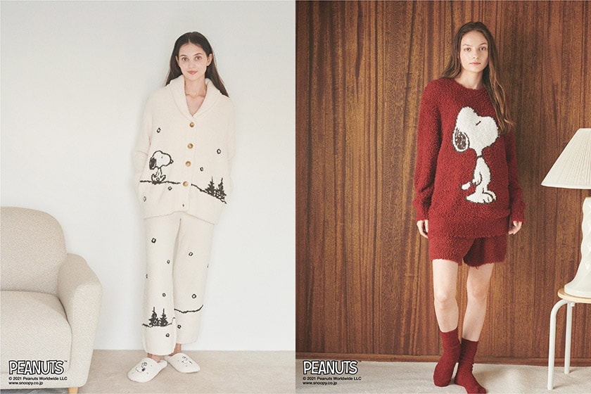 gelato pique x Snoopy homewear 2021 Winter Collaboration