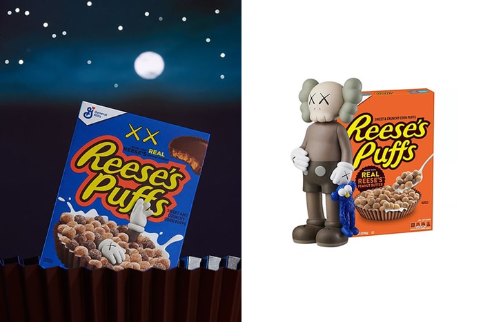 當 Companion 泡在早餐麥片中：KAWS 驚喜聯名 Reese’s Puffs 推出特別版包裝！